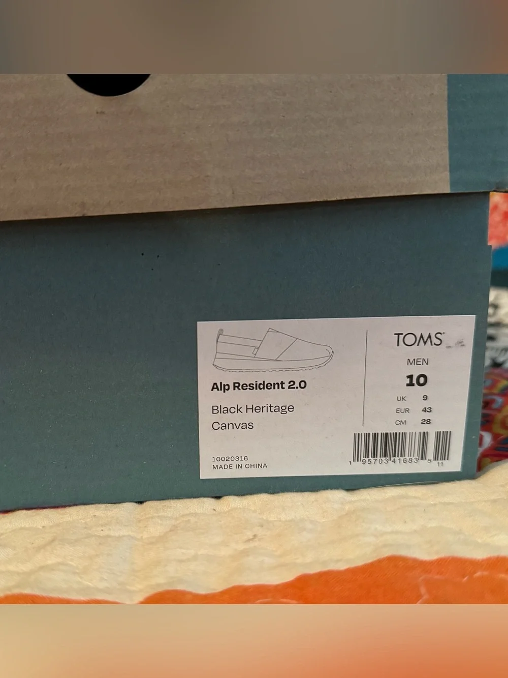 Toms Black Slip-On Loafers with White Sole